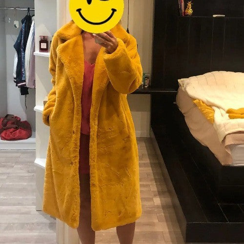 A faux fur jacket