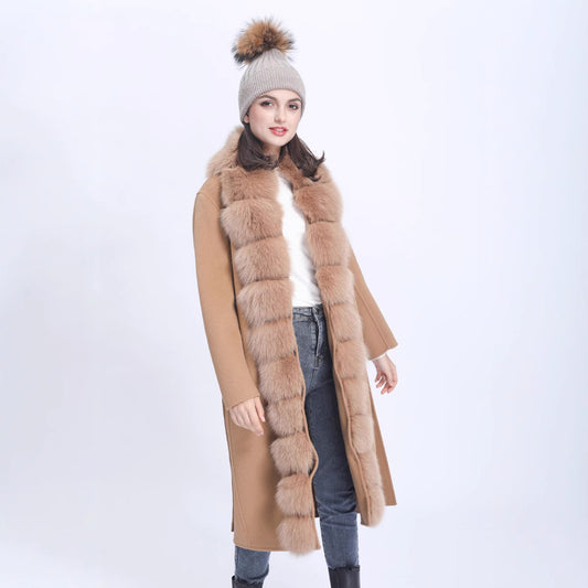 A double-sided woolen coat