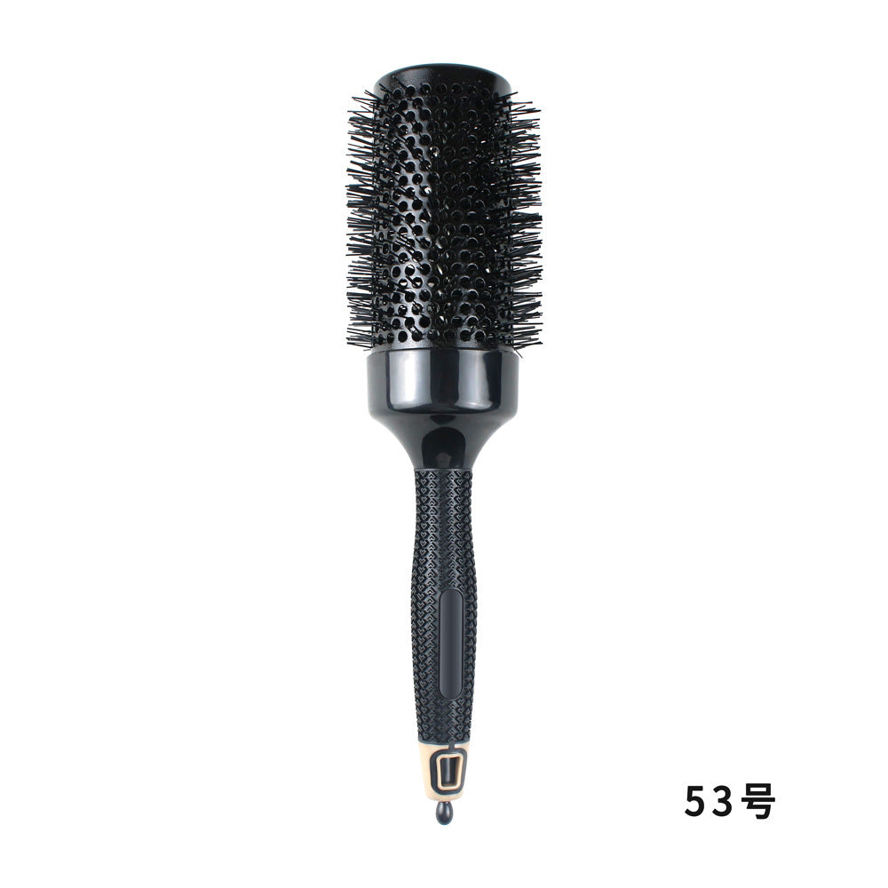 A Non-slip Rubber Handle Ceramic Curling Comb