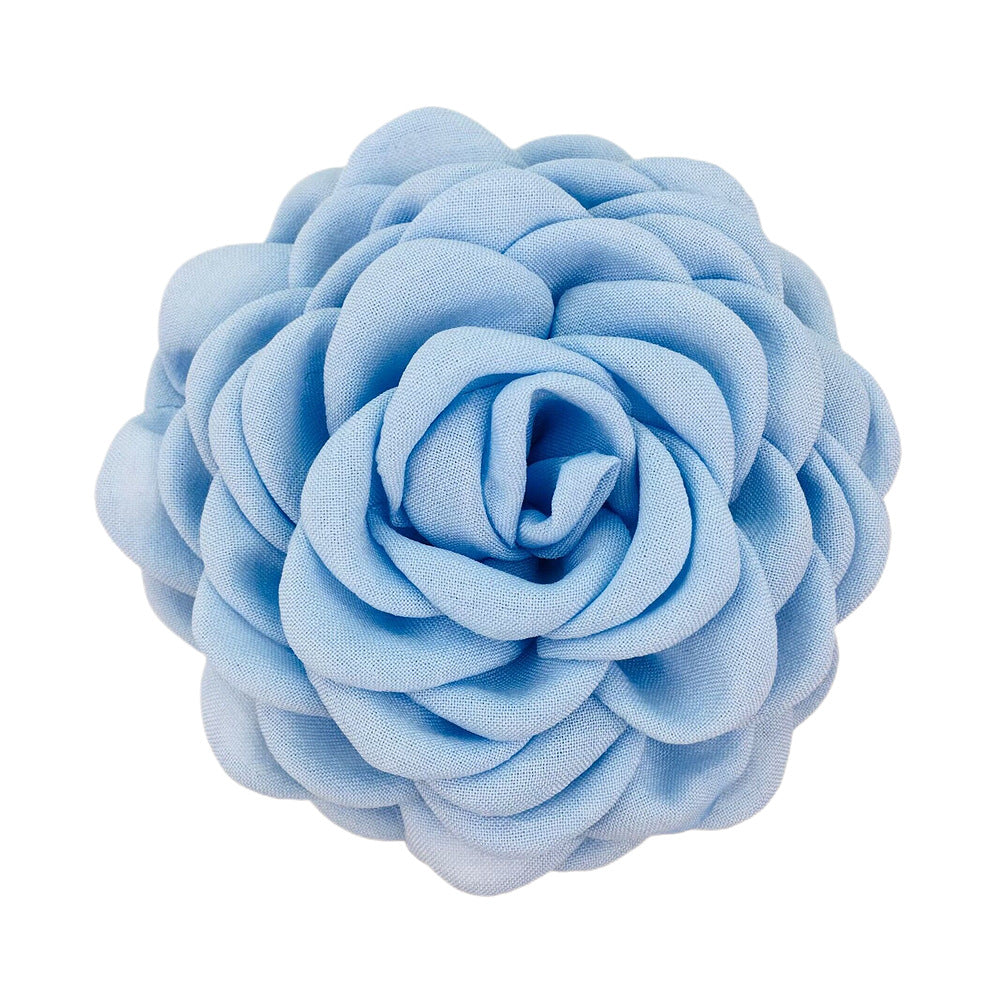 A Caro9cm Internet celebrity with the same baked edge hair grab flower 12cm Lolis burnt edge flower with brooch hairpin pin - Mixbatch