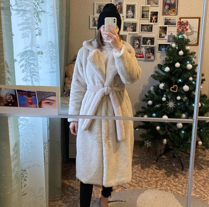 A faux fur jacket