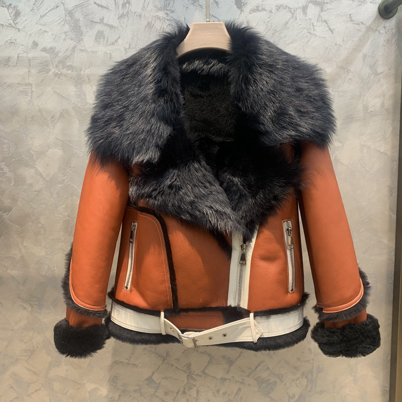 A short fur jacket