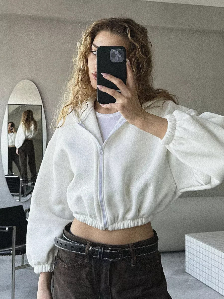 A hoodie long sleeve sweater