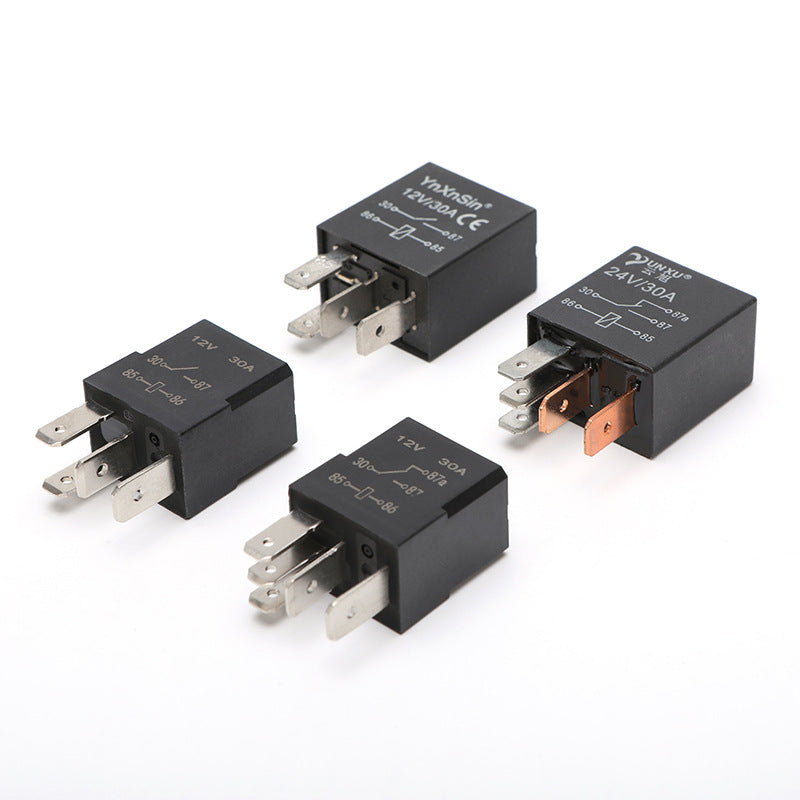 Automotive relay 12V24V30A universal high current four-legged five-legged relay air conditioner oil pump