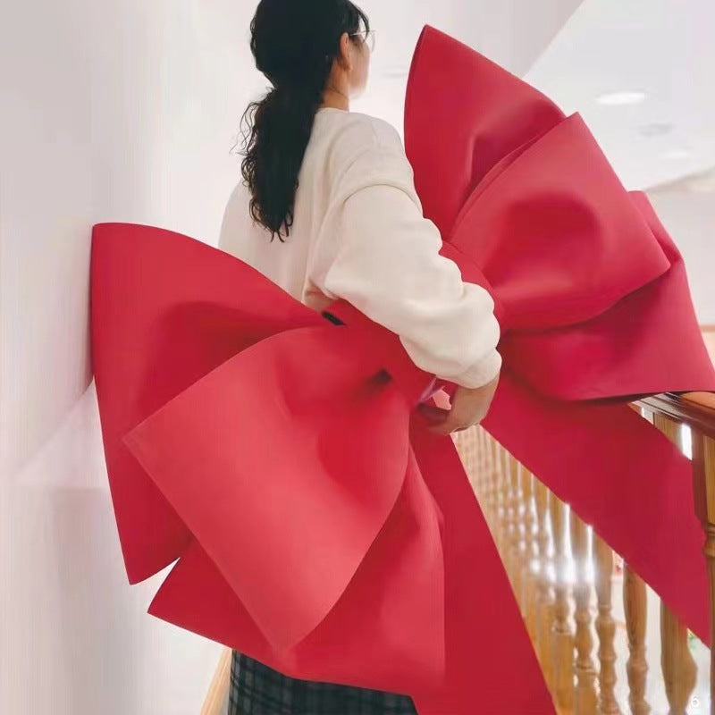 A wedding ins Internet celebrity big bow Xiaohongshu EVA bow material package wedding room decoration wedding arrangement - Mixbatch
