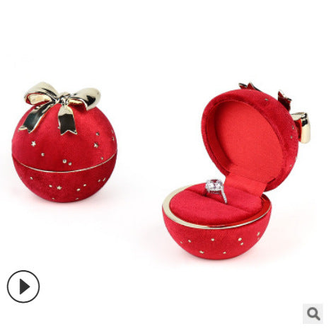 A Round Gypsy Flannel Jewelry Box