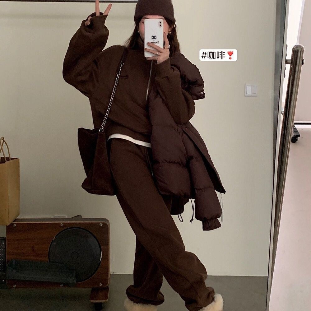 A sweater set for adults