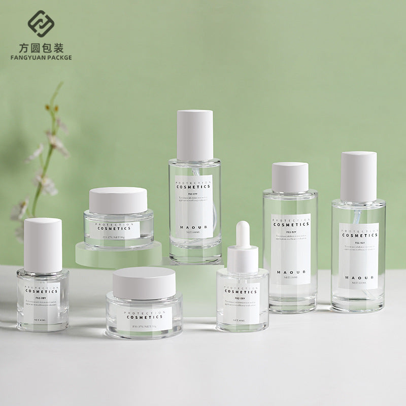 A Spot new printable cosmetics glass bottle cream bottle essence dropper bottle lotion bottle dropper essential oil bottle - Mixbatch