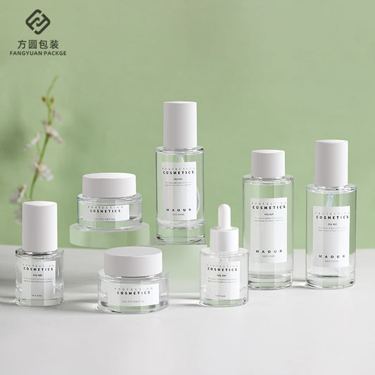 A Spot new printable cosmetics glass bottle cream bottle essence dropper bottle lotion bottle dropper essential oil bottle - Mixbatch