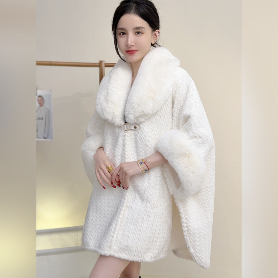 A faux fur jacket