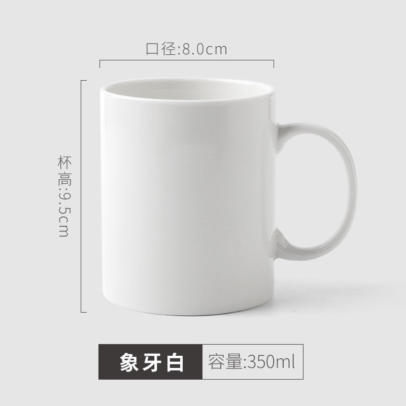 A ceramic mug printing photo to picture custom LOGO heat transfer process milk cup water cup gift cup custom