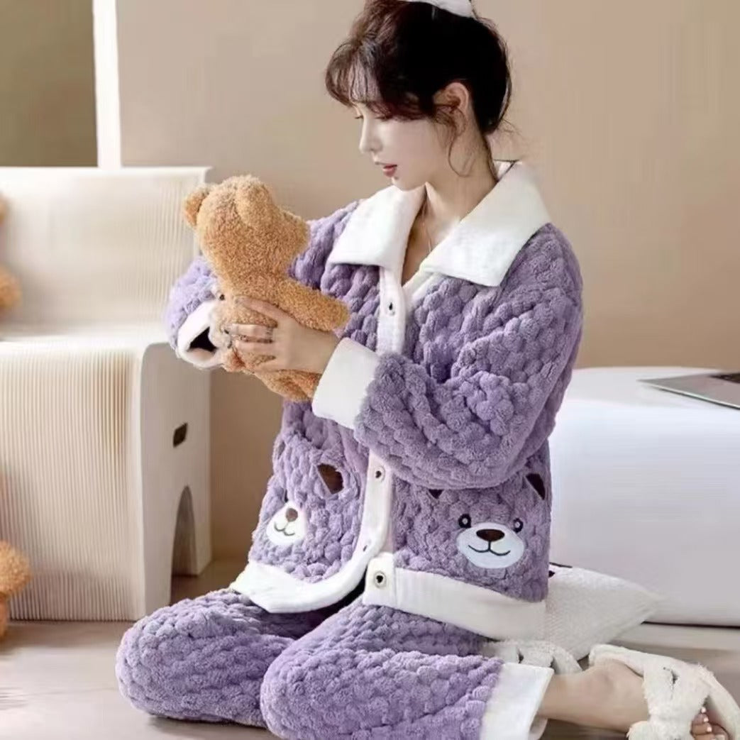 A thermal pajama set