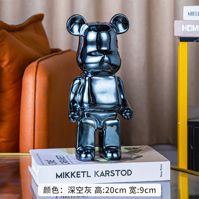 A cartoon love bear violent bear ornament