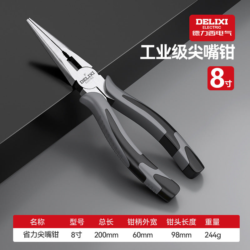 A Wire pliers Multifunctional pointed nose pliers Oblique pliers Hardware tools Electrician wire clipping vice