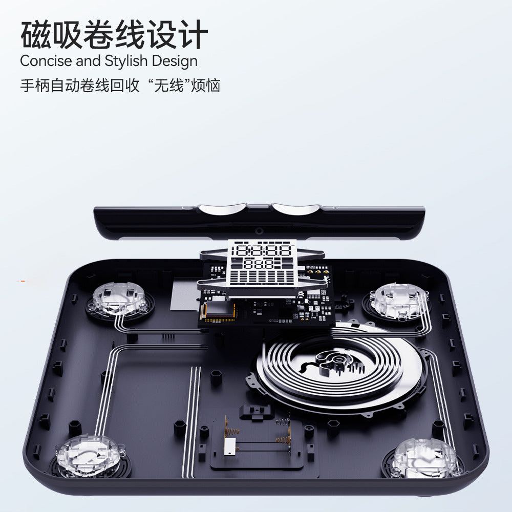 A Eight-electrode body fat scale