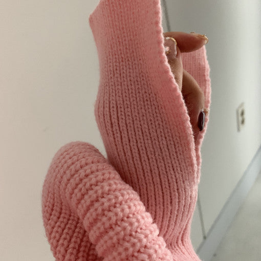 A knitted sweater