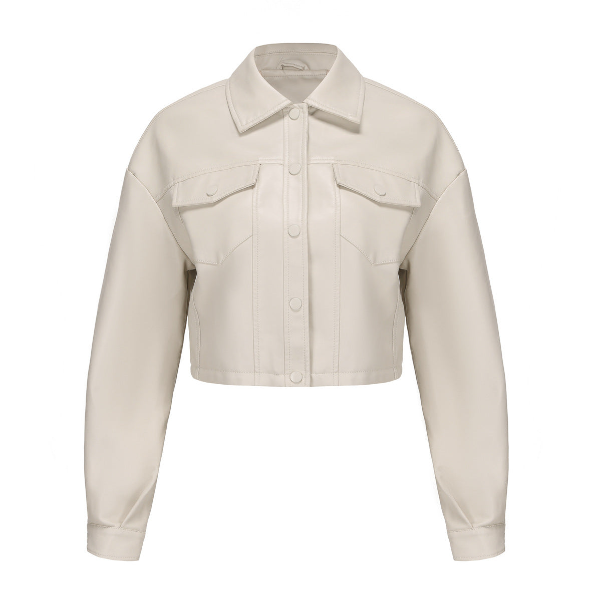 A women's leather jacket