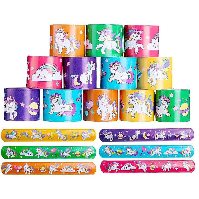 A 24 dinosaur unicorn patty ring factory direct sales holiday pie small gifts school gift bracelet wholesale - Mixbatch