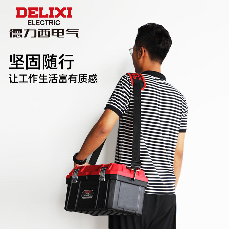 A Toolbox Multifunctional Portable Electrical Box Vehicle Thickened Multi-layer Storage Box Large Capacity
