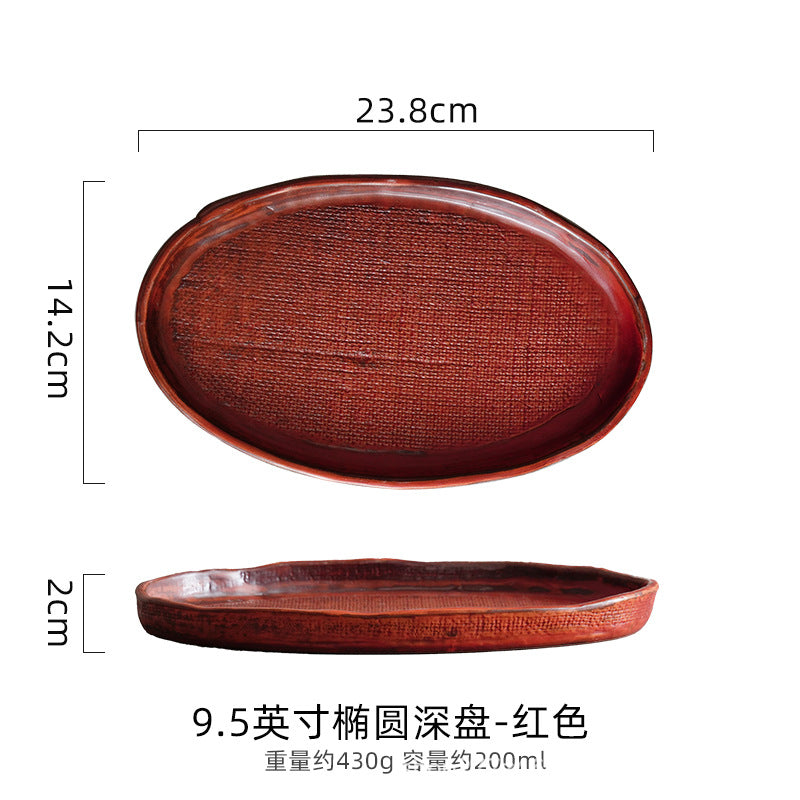 A handmade ceramic cup and saucer set