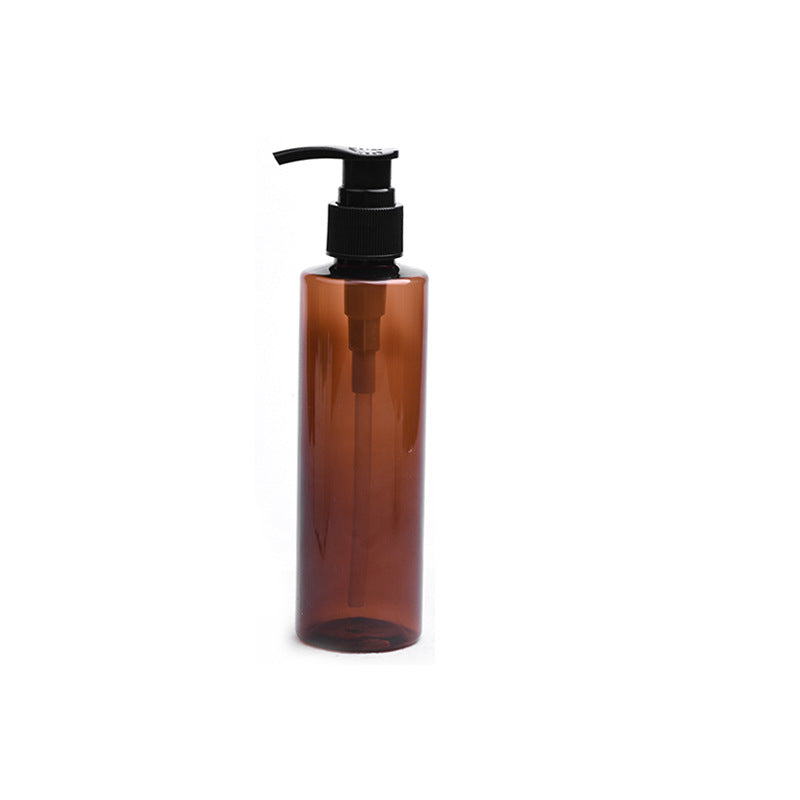 A 200ml flat shoulder bottle 24 mouths with L09 all-plastic pump head, shampoo conditioner empty bottle - Mixbatch