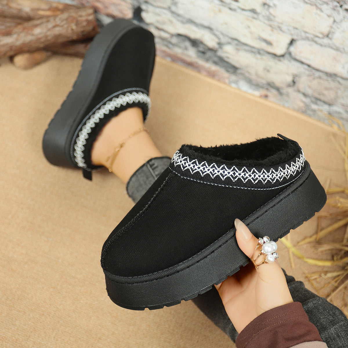 A plush slipper