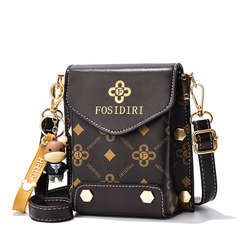 A live broadcast new mini mobile phone bag Internet celebrity live broadcast bag fashion shoulder messenger bag retro small bag - Mixbatch