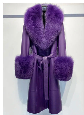 A leather coat