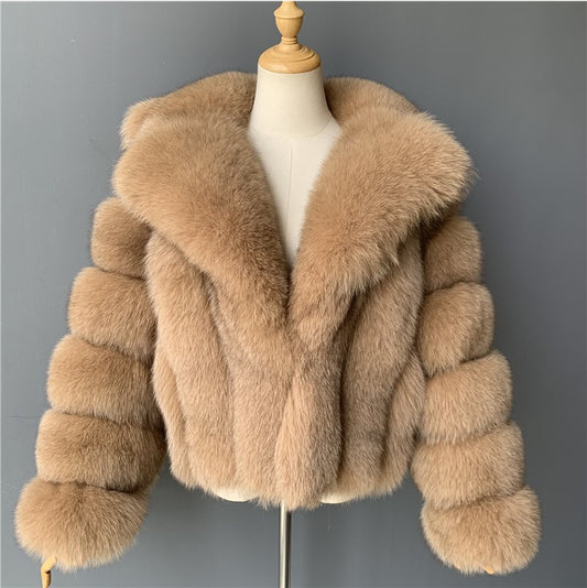 A faux fur jacket