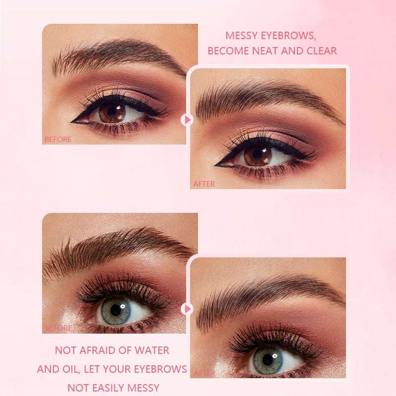 A eyebrow double head with eyebrow comb styling eyebrow glue