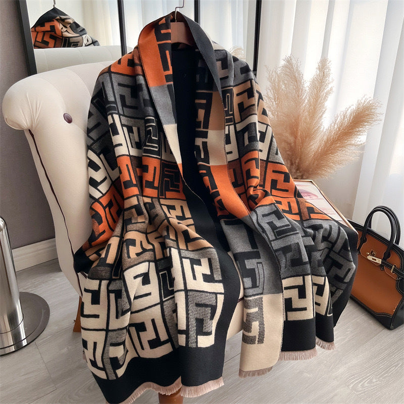 A scarf a warm shawl