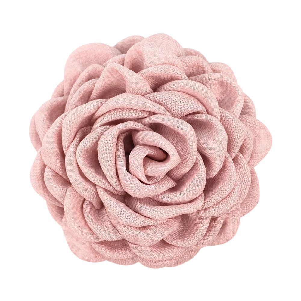 A Caro9cm Internet celebrity with the same baked edge hair grab flower 12cm Lolis burnt edge flower with brooch hairpin pin - Mixbatch