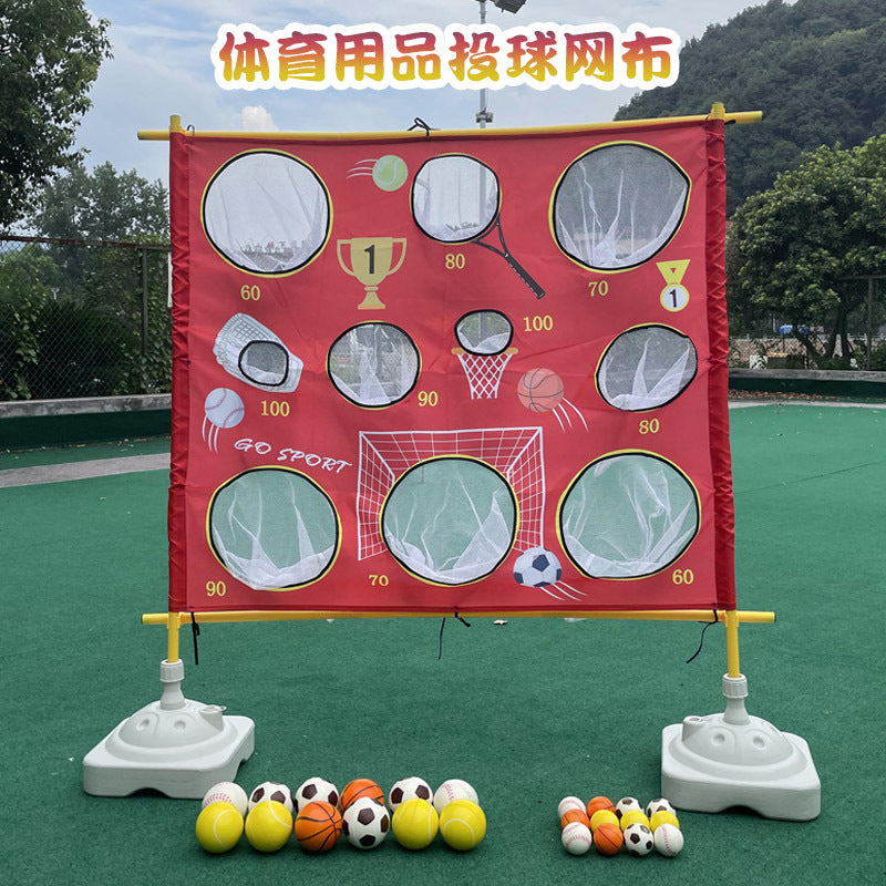 A Student pitching training equipment