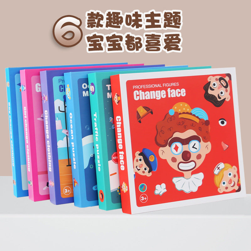 A children's magnetic puzzle toy
