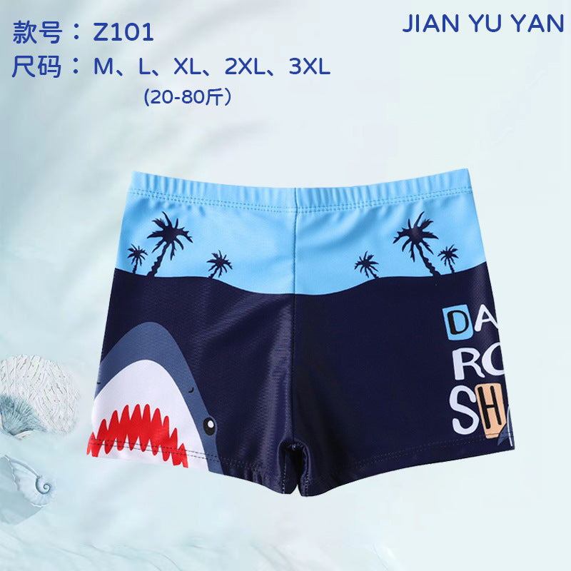A boys swimming trunks summer children's swimwear