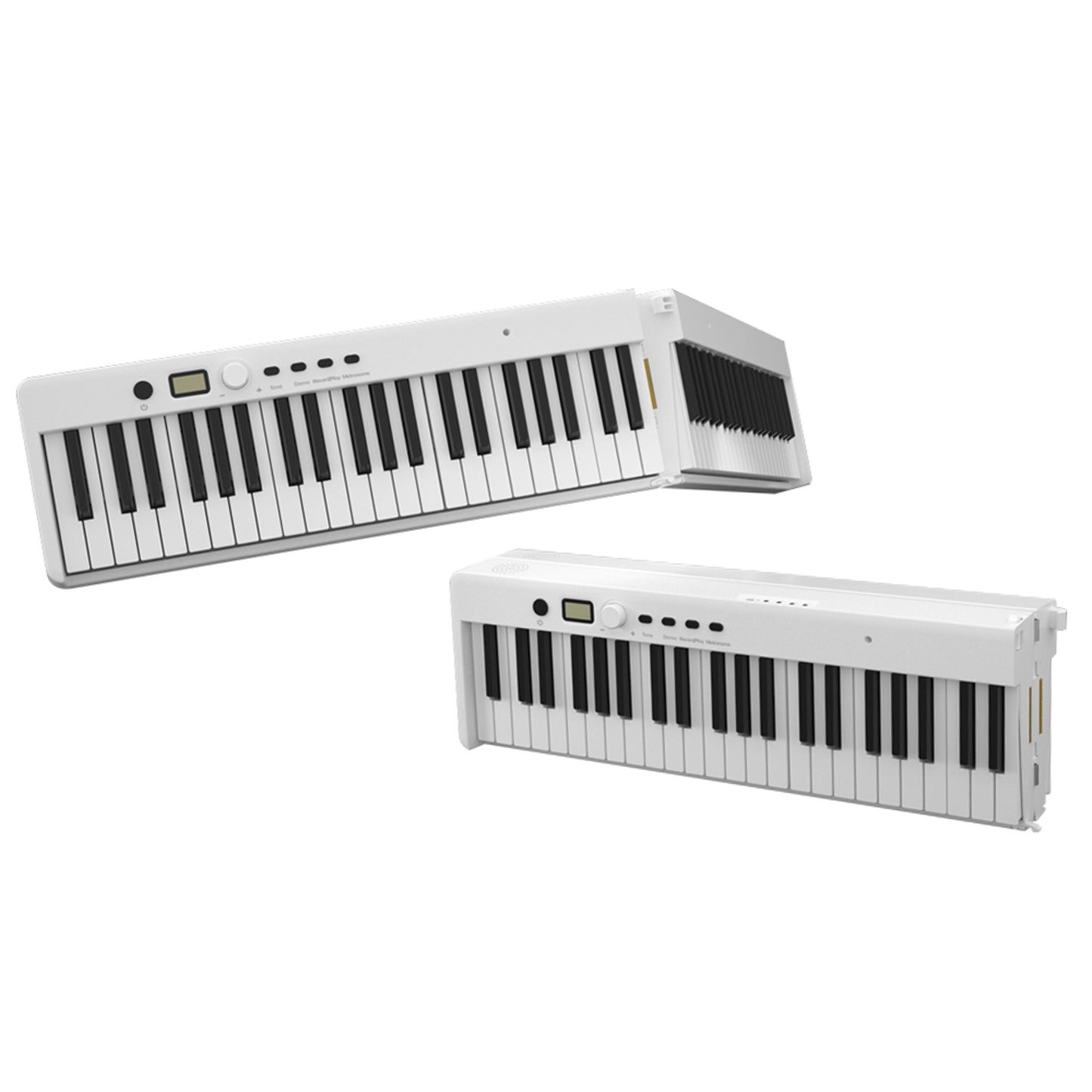 A portable folding electronic piano with 88 keys