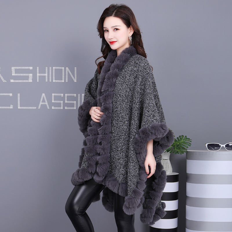 A faux fur jacket