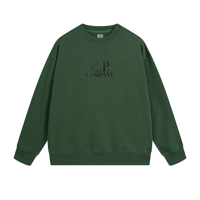 A crew neck sweater