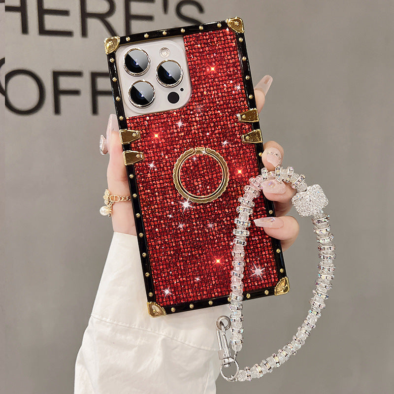 A glitter holder mobile phone case