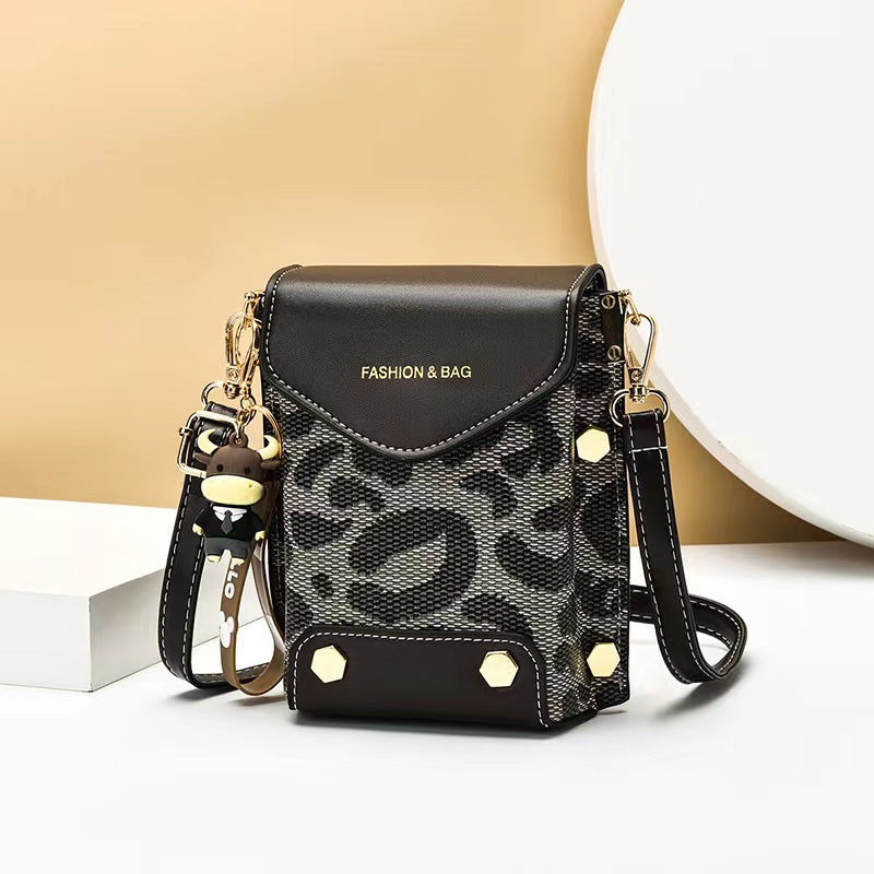 A live broadcast new mini mobile phone bag Internet celebrity live broadcast bag fashion shoulder messenger bag retro small bag - Mixbatch