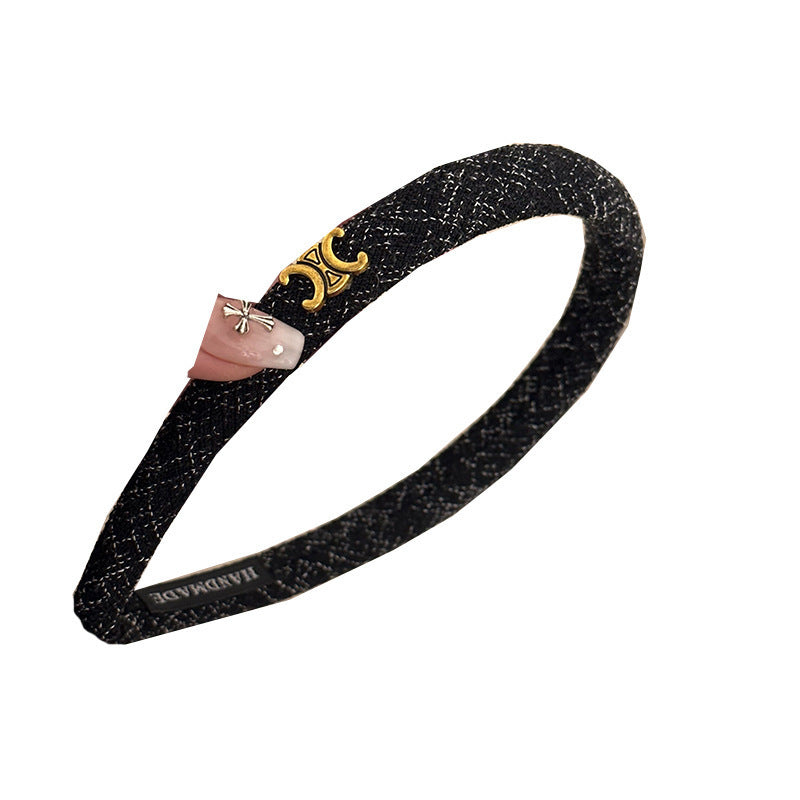 A Xiaoxiangfeng senior sense headband Internet celebrity Douyin popular headband light luxury style celebrity girl sense headgear hair accessories wholesale