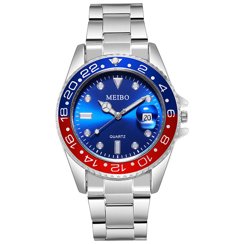 A cross-border foreign trade magnifying glass calendar men's watch, popular water ghost green business watch men, factory wholesale - Mixbatch