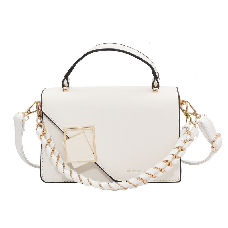 A foreign trade bag women's cross-border new fashion versatile chain Bags shoulder oblique span bag Internet celebrity portable small square bag