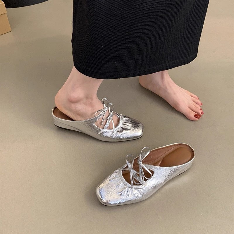 A half slippers women wear cool slippers in summer