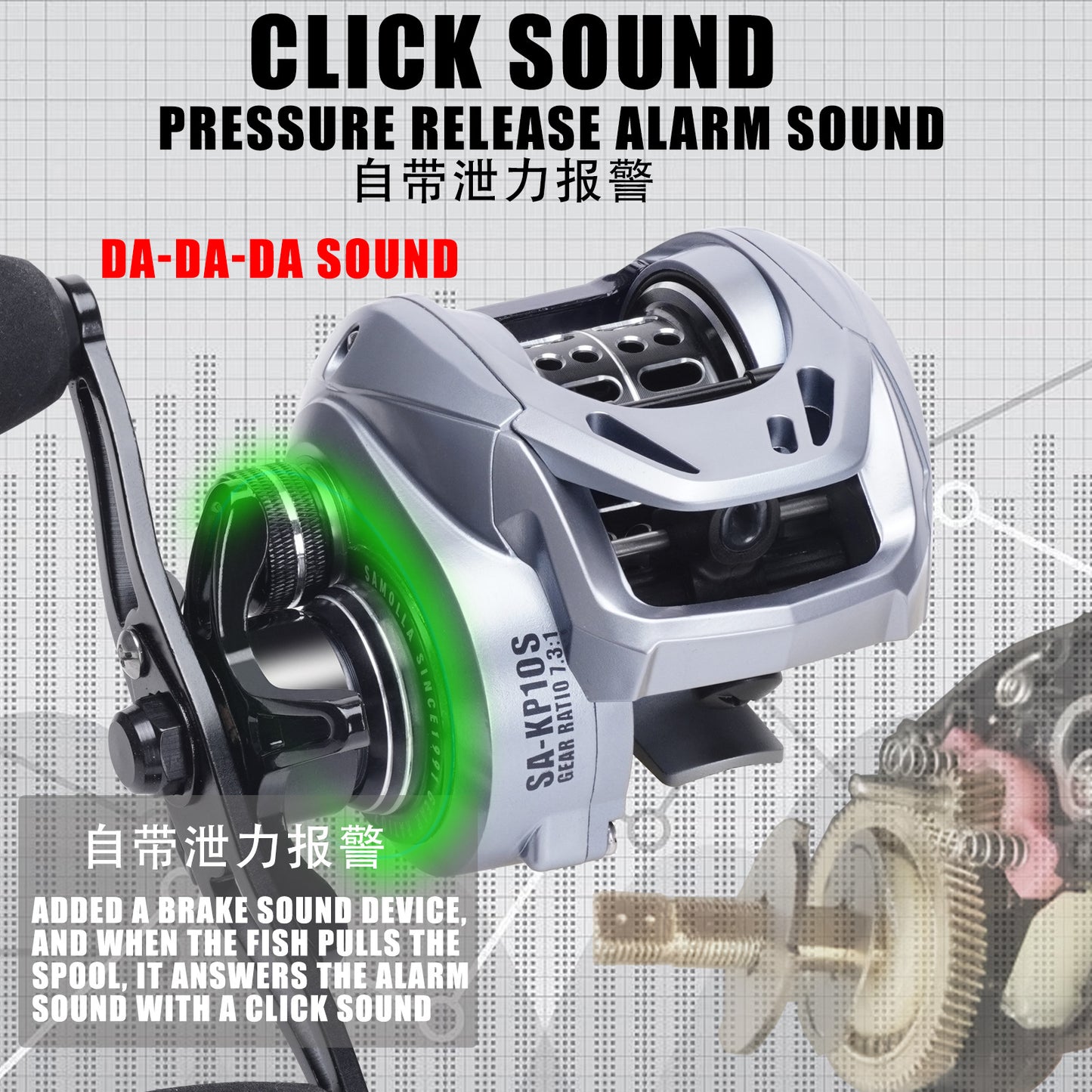 A Ultra-light Baitcasting Reel – Micro Lure, Anti-line Break, Drag Alarm