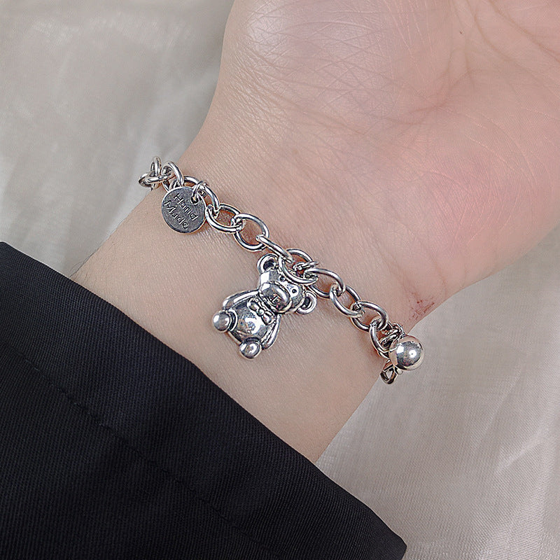 A S925 Sterling Silver Bear Bracelet