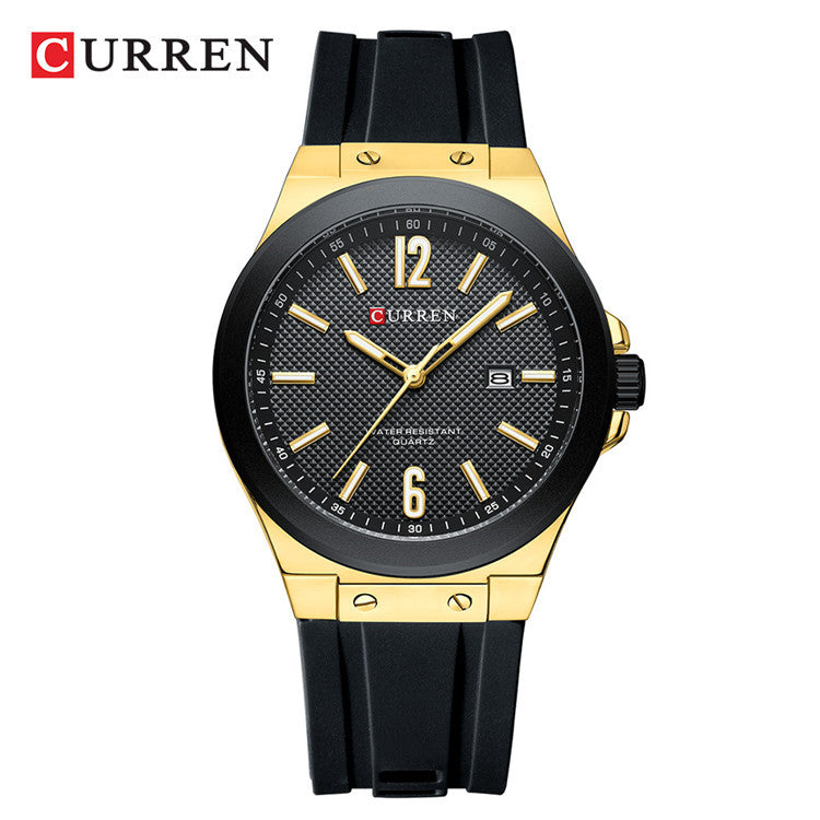 A 8467 Men's Sports Watch Men's Watch Silicone Strap Business Foreign Trade Watch Simple Spot