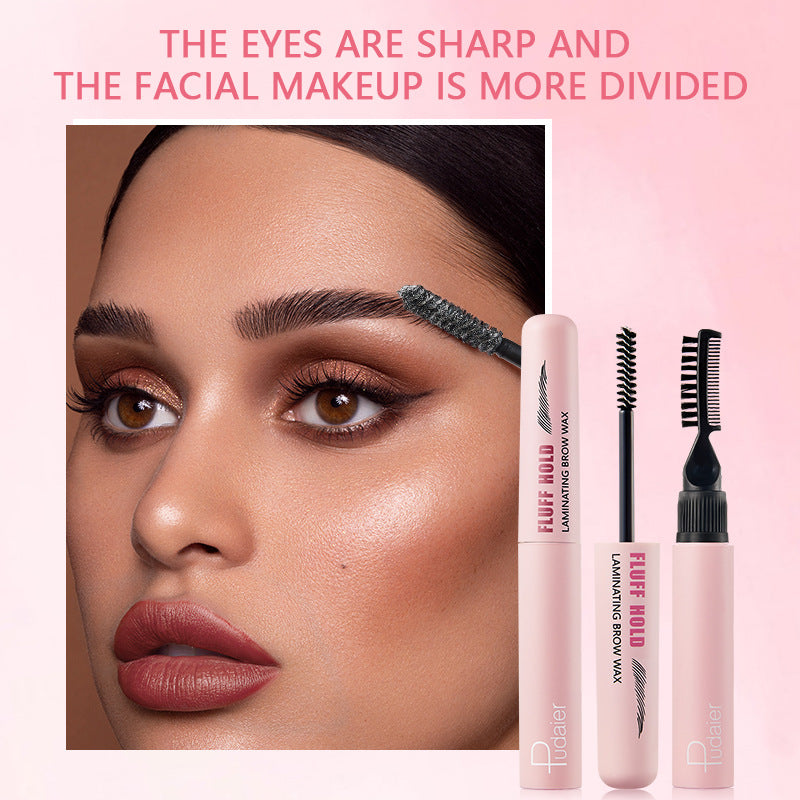 A eyebrow double head with eyebrow comb styling eyebrow glue
