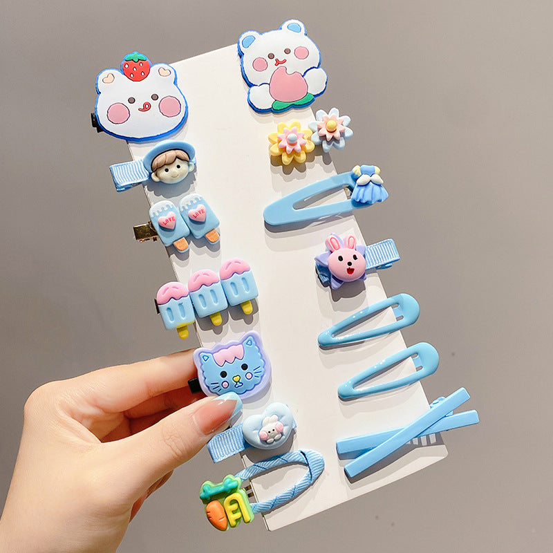 A children's hairpin stall set wholesale summer little girl hairpin cute girl broken hairpin headdress