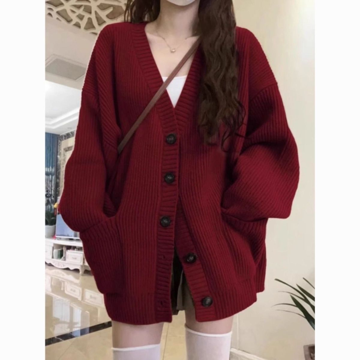 A sweater jacket